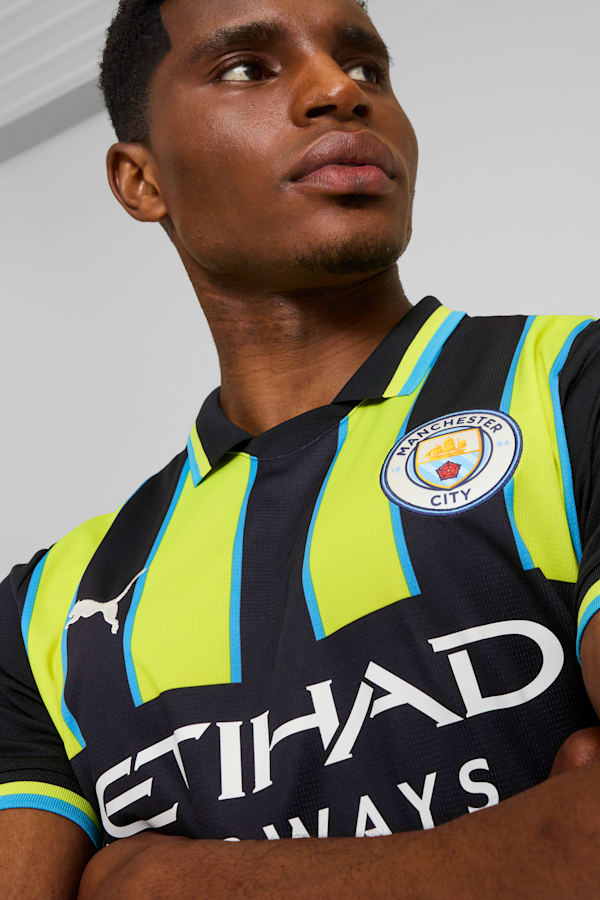 Manchester City 24/25 Away Jersey Men, New Navy-Yellow Glow, extralarge