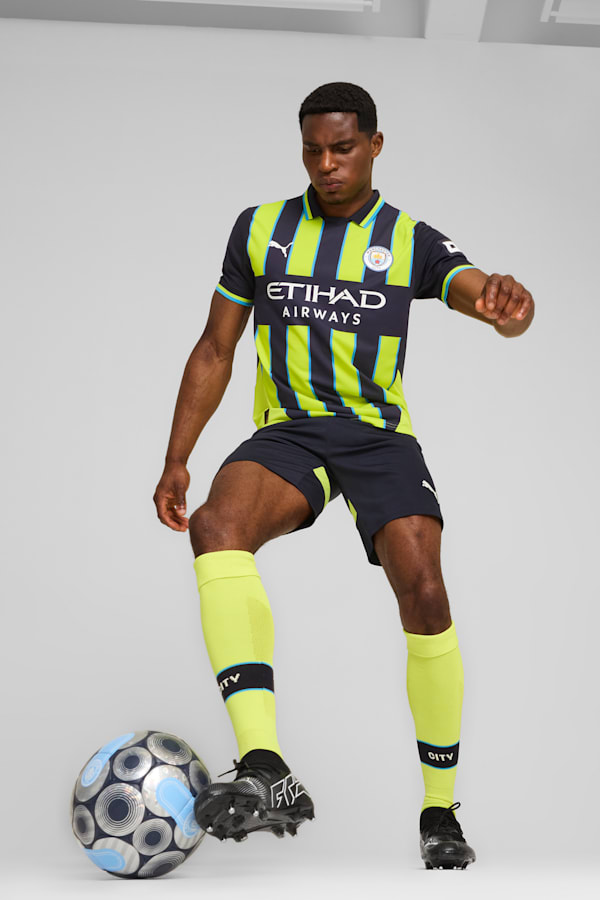 Manchester City 24/25 Away Jersey Men, New Navy-Yellow Glow, extralarge