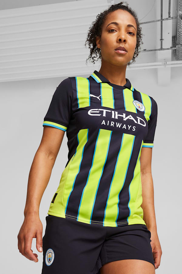 Manchester City 24/25 Away Jersey Women, New Navy-Yellow Glow, extralarge