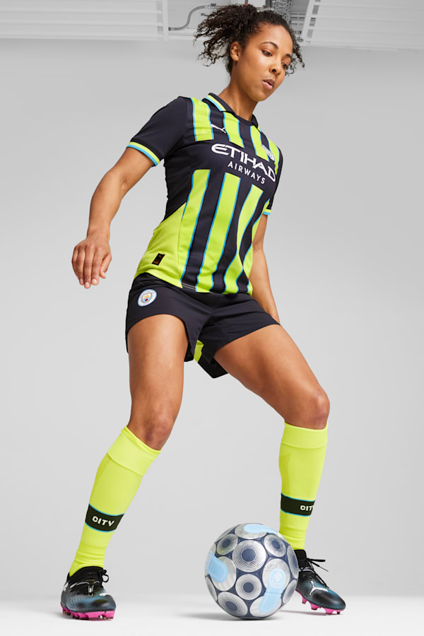 Manchester City 24/25 Away Jersey Women, New Navy-Yellow Glow, extralarge