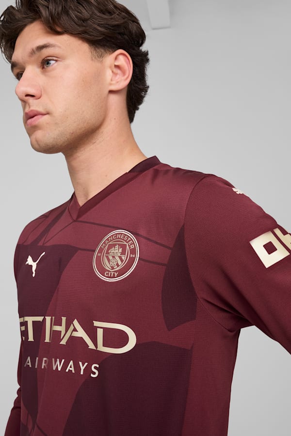 Manchester City 24/25 Third Long Sleeve Jersey Men, Dark Jasper, extralarge-GBR