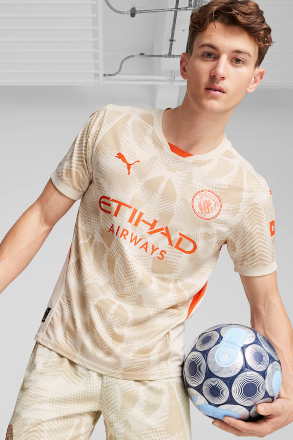 Manchester City 24/25 Goalkeeper Short Sleeve Jersey Men, Alpine Snow-Putty, extralarge