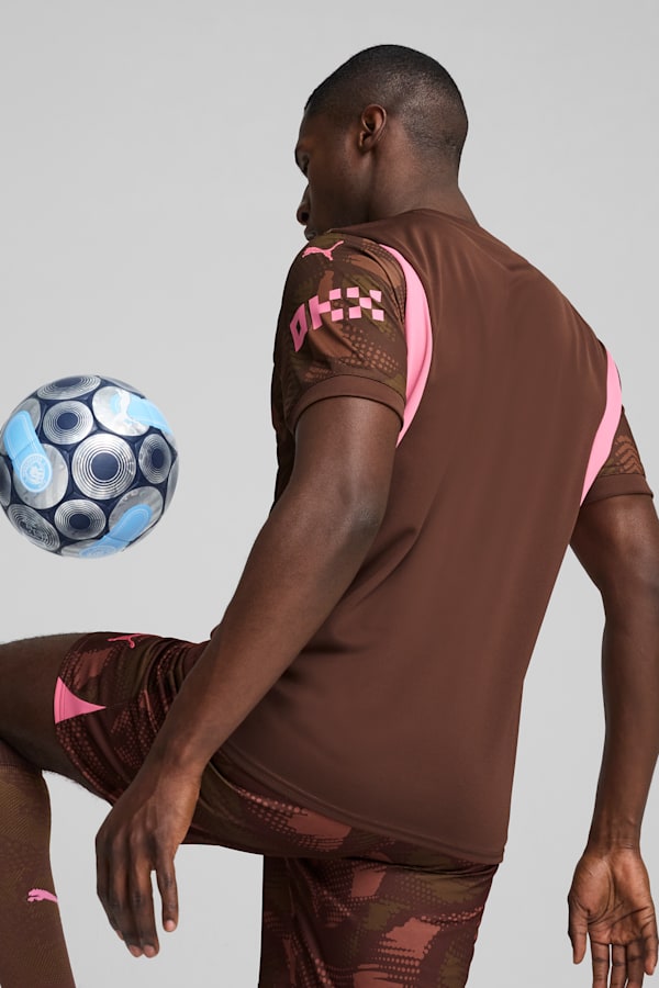 Manchester City 24/25 Goalkeeper Short Sleeve Jersey Men, Espresso Brown-Wild Willow, extralarge