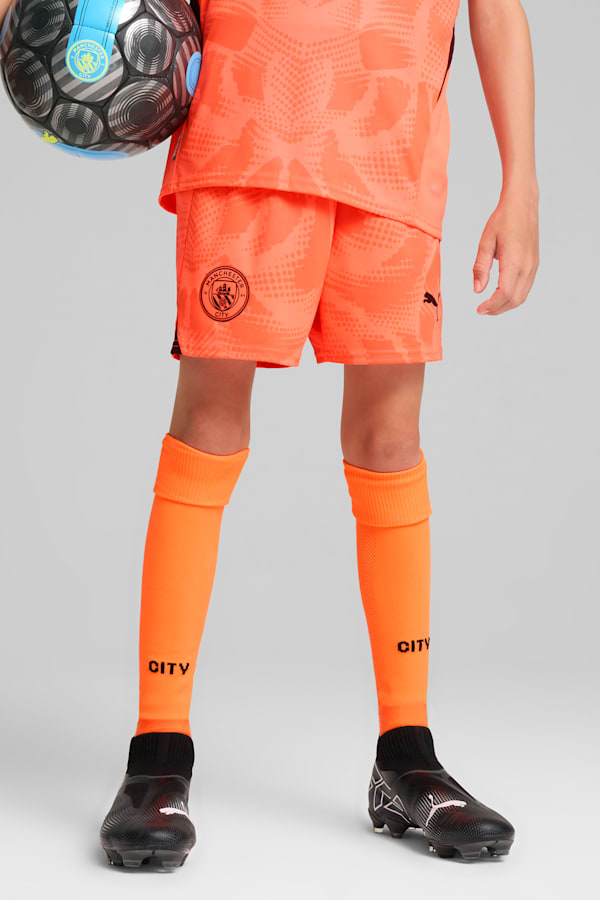 Manchester City 24/25 Goalkeeper Shorts Youth, Neon Sun, extralarge