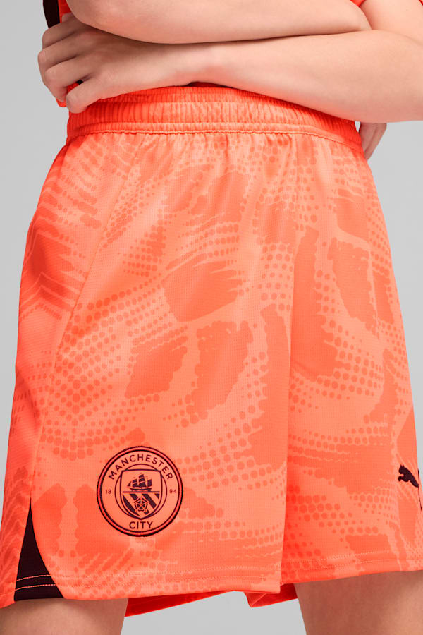 Manchester City 24/25 Goalkeeper Shorts Youth, Neon Sun, extralarge