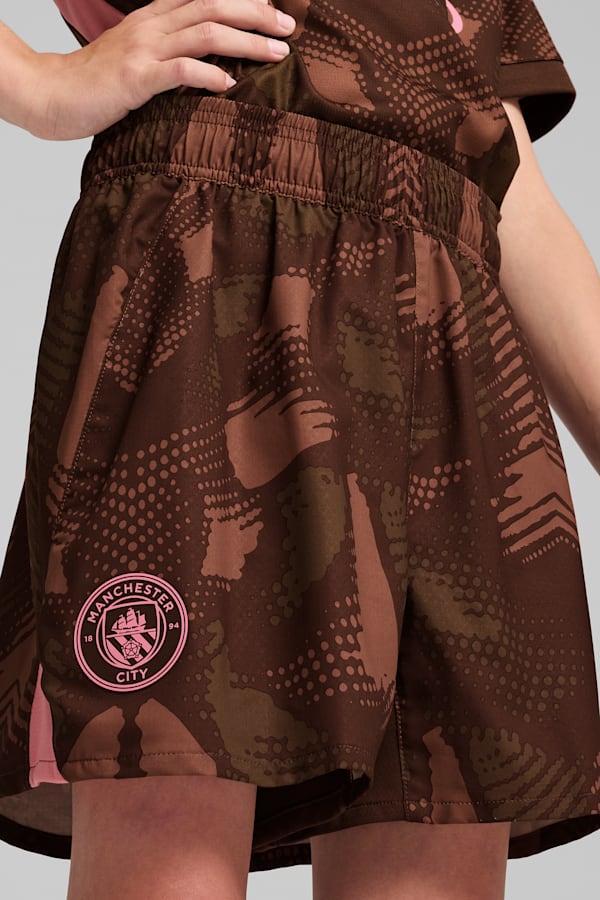 Manchester City 24/25 Goalkeeper Shorts Youth, Espresso Brown-Wild Willow, extralarge