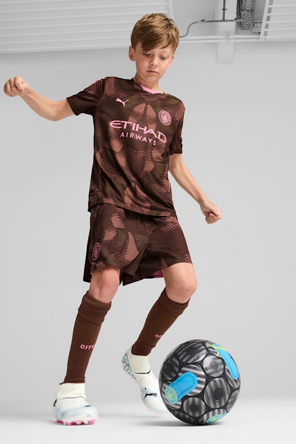 Manchester City 24/25 Goalkeeper Shorts Youth, Espresso Brown-Wild Willow, extralarge