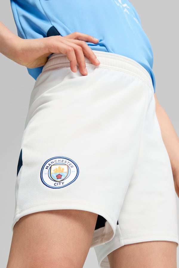 Manchester City 24/25 Shorts Youth, PUMA White-Marine Blue, extralarge