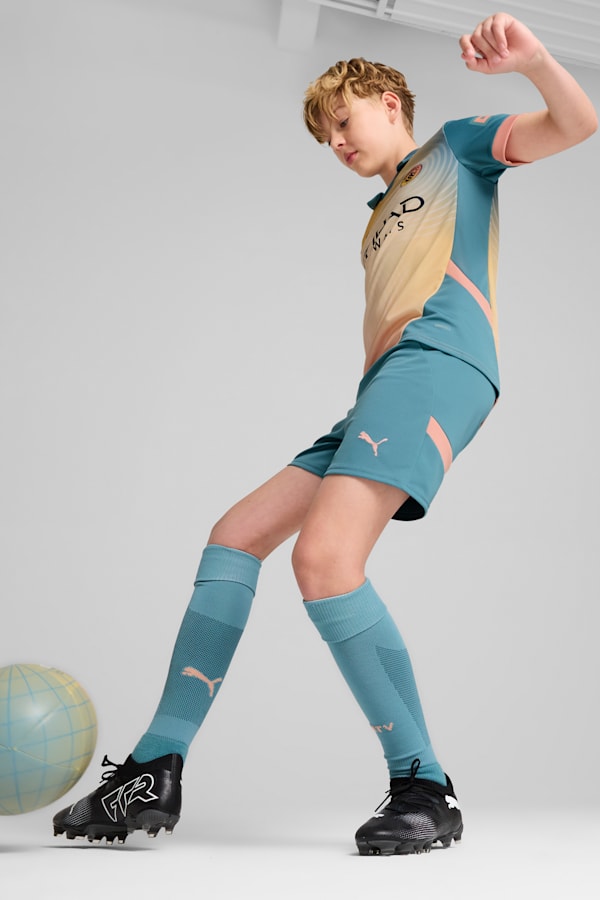 Manchester City 24/25 Shorts Youth, Bold Blue-Poppy Pink, extralarge