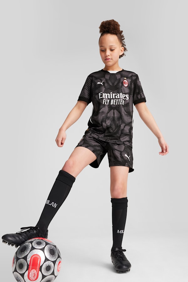 AC Milan 24/25 Goalkeeper Shorts Youth, PUMA Black-Dark Coal, extralarge