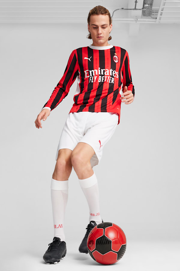 AC Milan 24/25 Shorts Men, PUMA White-For All Time Red, extralarge