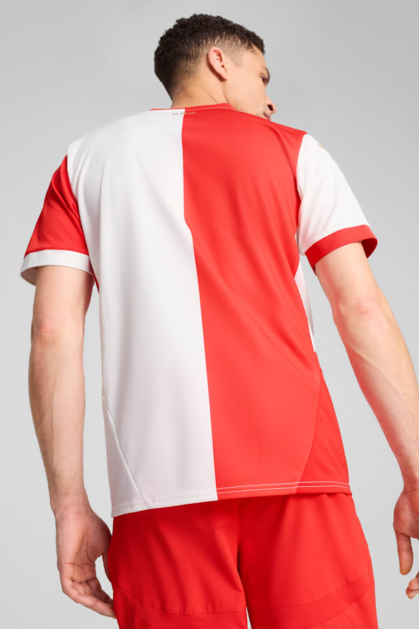 SK Slavia Praha 24/25 Home Jersey Men, PUMA White-PUMA Red, extralarge
