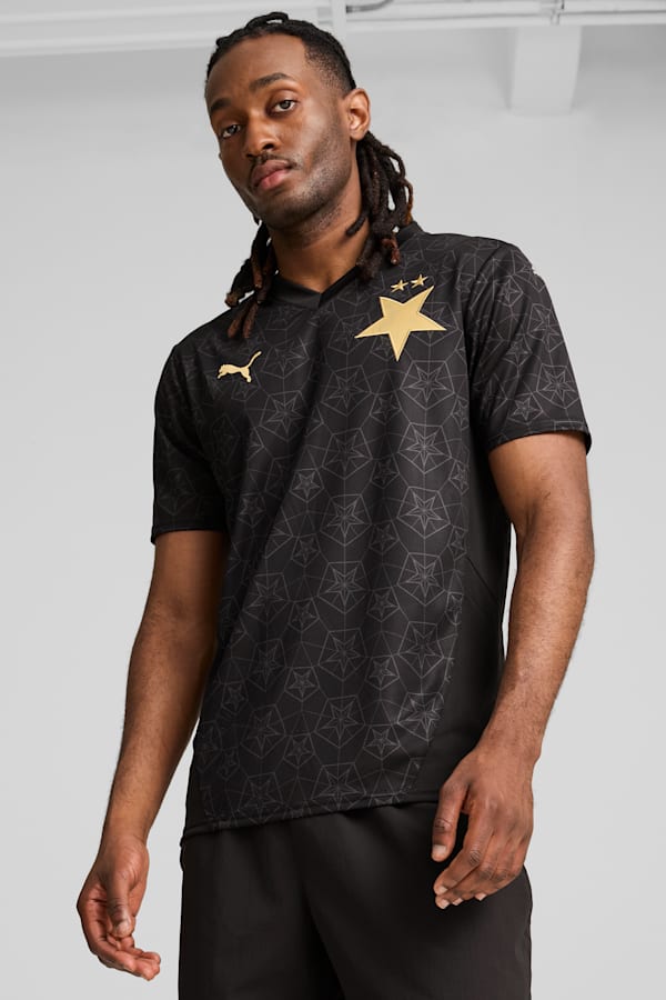SK Slavia Praha 24/25 Away Jersey Men, PUMA Black-Victory Gold, extralarge