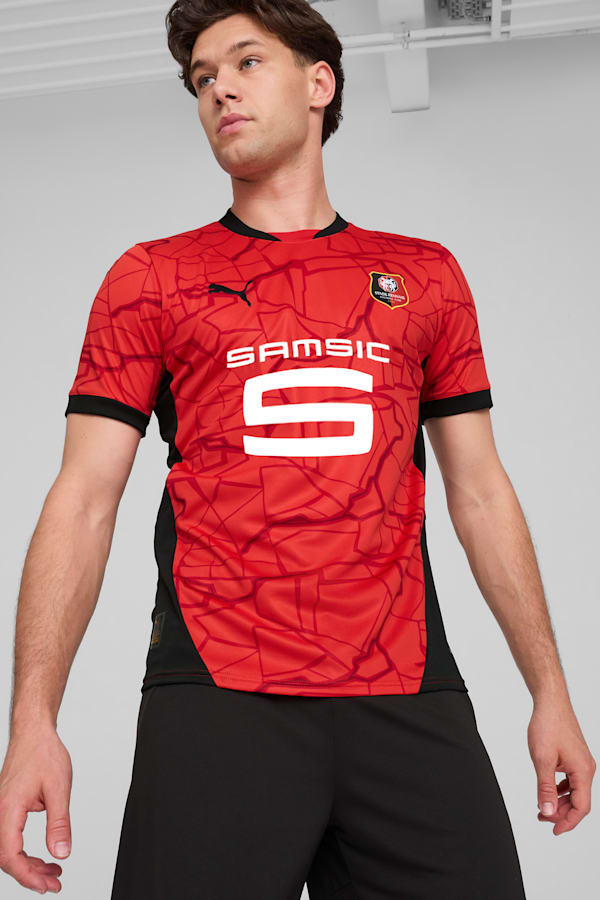Stade Rennais F.C. 24/25 Home Jersey Men, PUMA Red-PUMA Black, extralarge