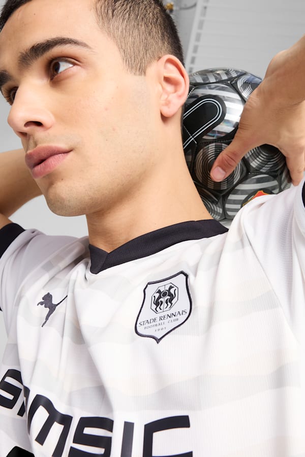 Stade Rennais F.C. 24/25 Away Jersey Men, PUMA White-PUMA Black, extralarge