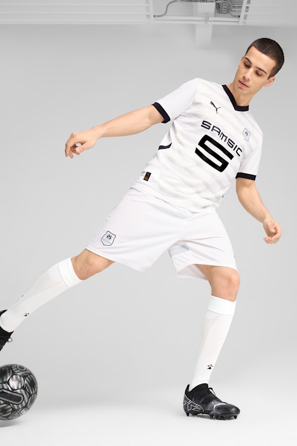 Stade Rennais F.C. 24/25 Away Jersey Men, PUMA White-PUMA Black, extralarge
