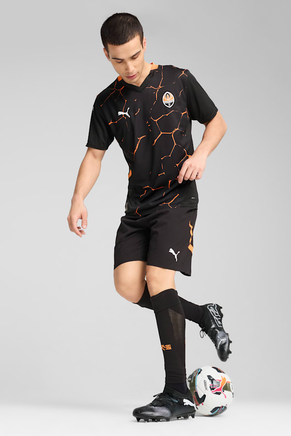 FC Shakhtar Donetsk 24/25 Away Jersey Men, PUMA Black-Rickie Orange, extralarge
