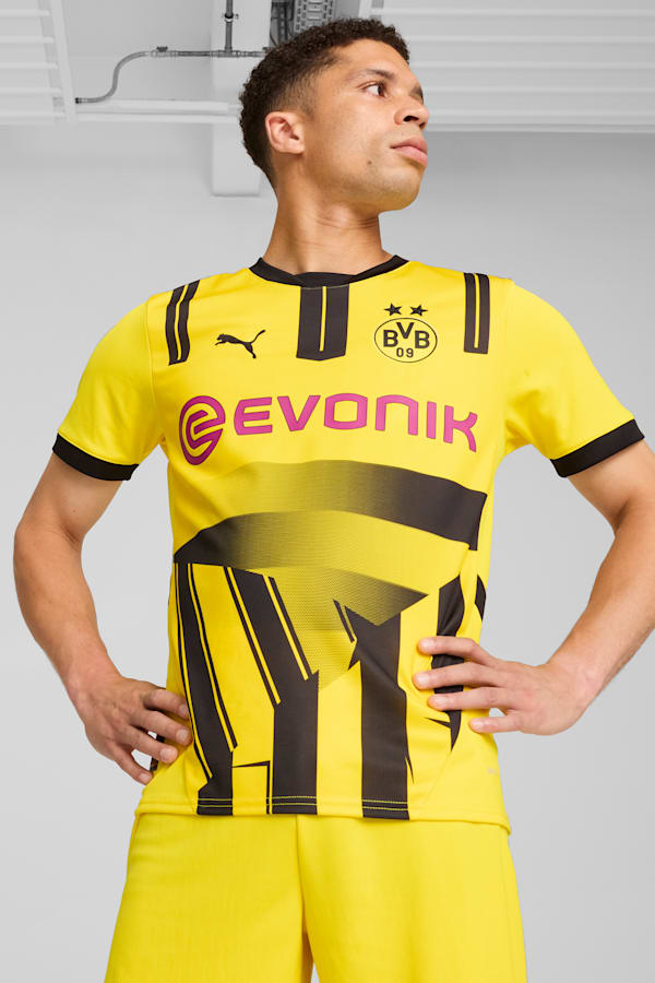 Borussia Dortmund 24/25 Cup Jersey Men, Faster Yellow-PUMA Black, extralarge