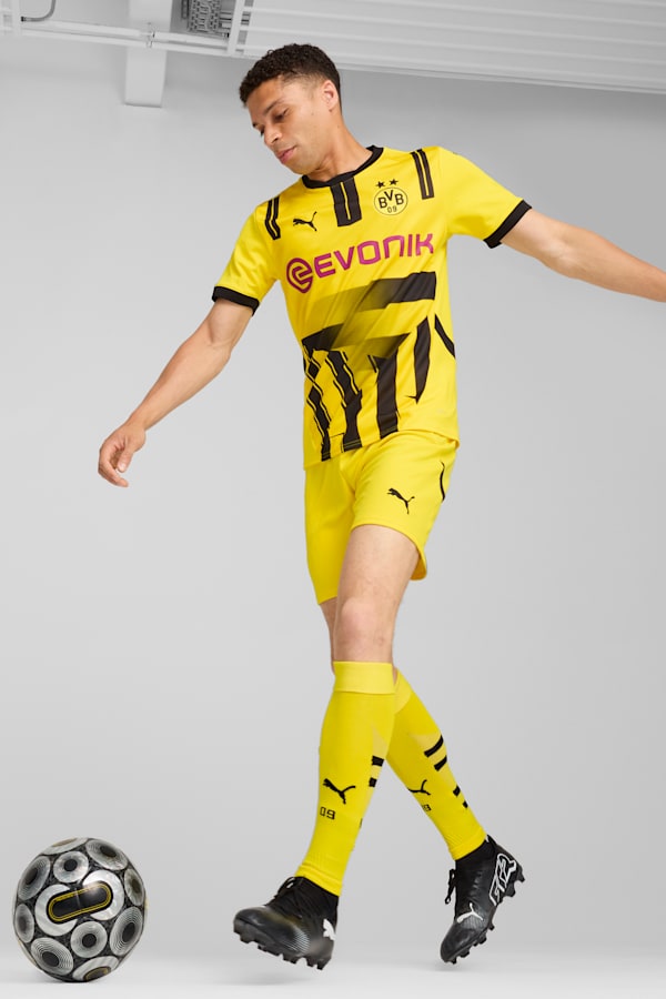 Borussia Dortmund 24/25 Cup Jersey Men, Faster Yellow-PUMA Black, extralarge