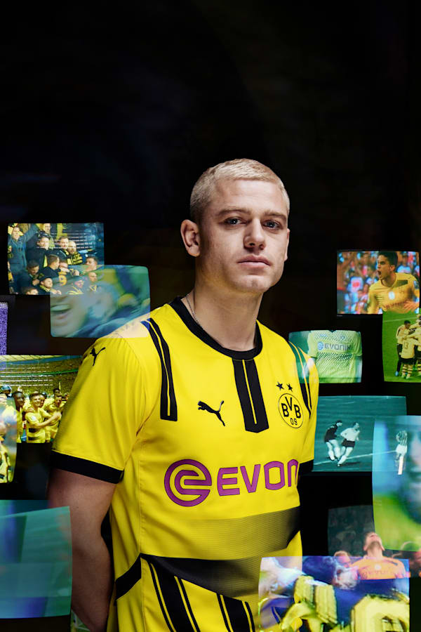 Borussia Dortmund 24/25 Cup Jersey Men, Faster Yellow-PUMA Black, extralarge