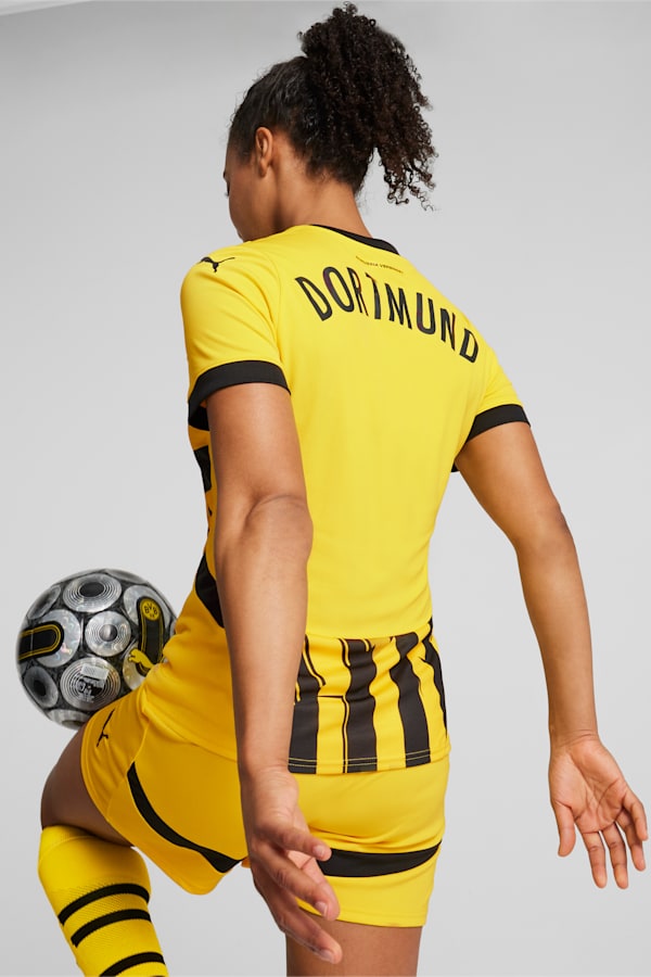Borussia Dortmund 24/25 Cup Jersey Women, Faster Yellow-PUMA Black, extralarge