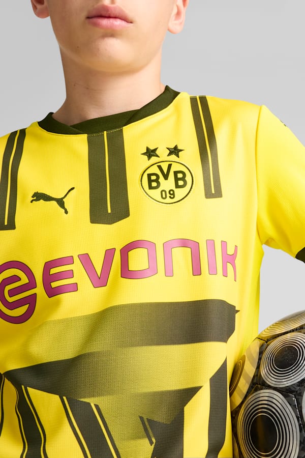 Borussia Dortmund 24/25 Cup Jersey Youth, Faster Yellow-PUMA Black, extralarge