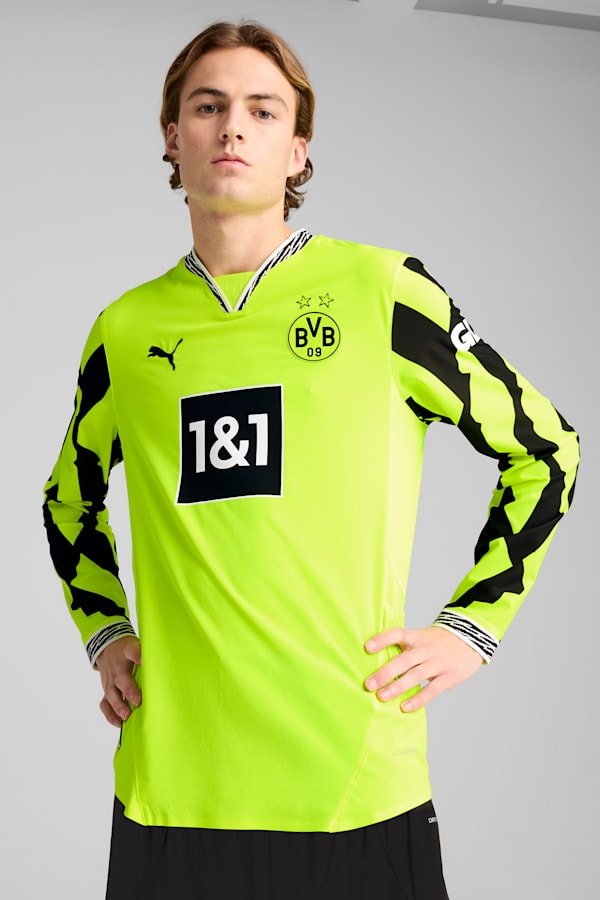 Borussia Dortmund Authentic Long Sleeve Special Jersey Men, Yellow Alert-PUMA Black, extralarge-GBR