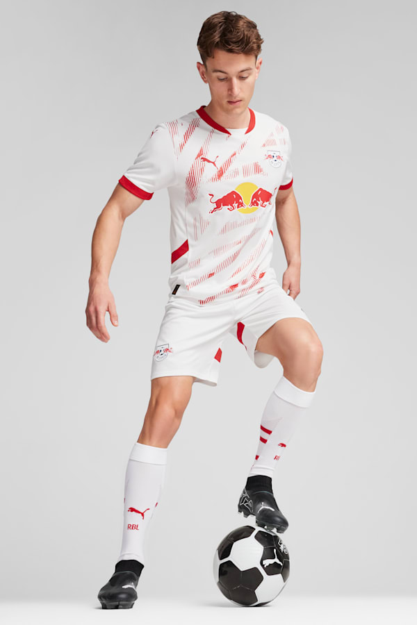 RB Leipzig 24/25 Home Jersey Men, PUMA White-For All Time Red, extralarge