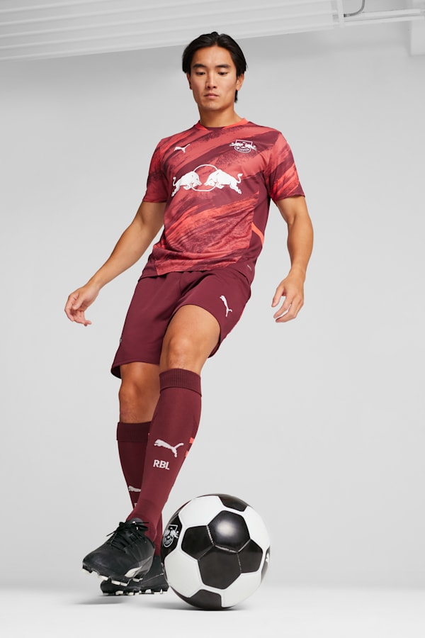 RB Leipzig 24/25 Away Jersey Men, Dark Jasper-Active Red, extralarge