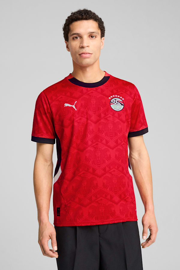 Egypt 2025 Home Jersey Men, PUMA Red-PUMA Black, extralarge