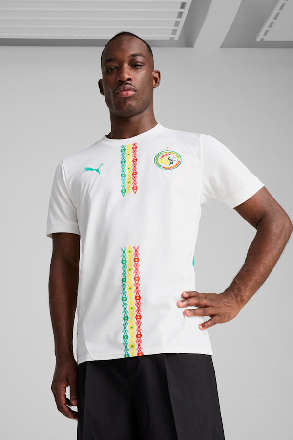 Senegal 2025 Home Jersey Men, PUMA White-Sport Green, extralarge