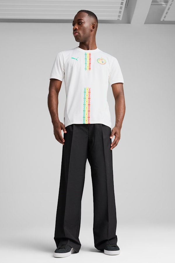 Senegal 2025 Home Jersey Men, PUMA White-Sport Green, extralarge