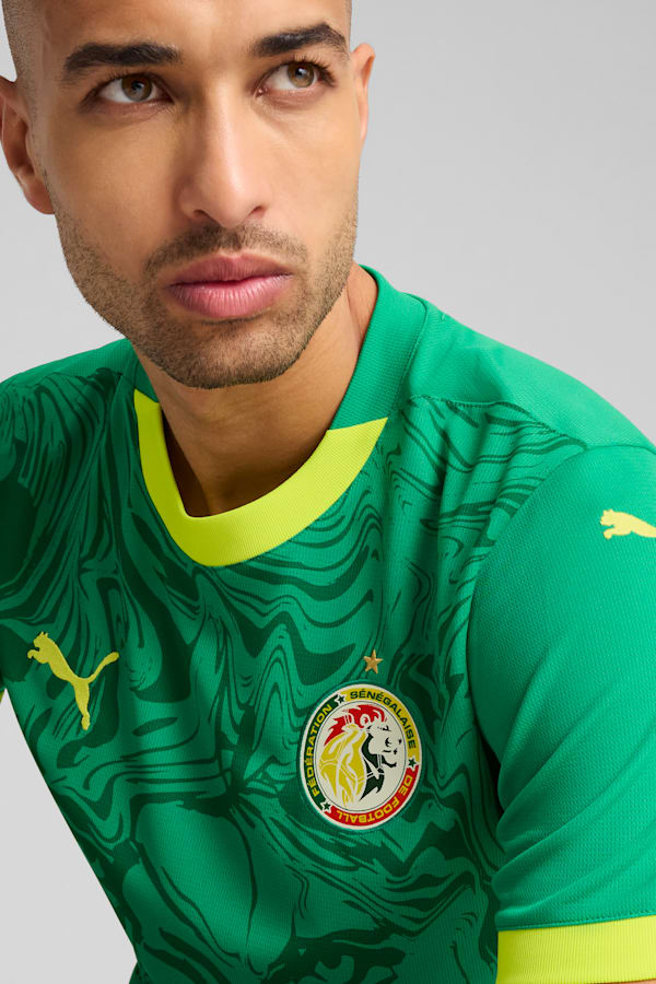 Senegal 2025 Away Jersey Men, Sport Green-Electric Lime, extralarge