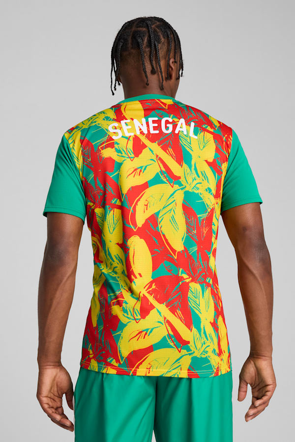 Senegal 2025 Pre-match Jersey Men, Sport Green-Faster Yellow-PUMA Red, extralarge