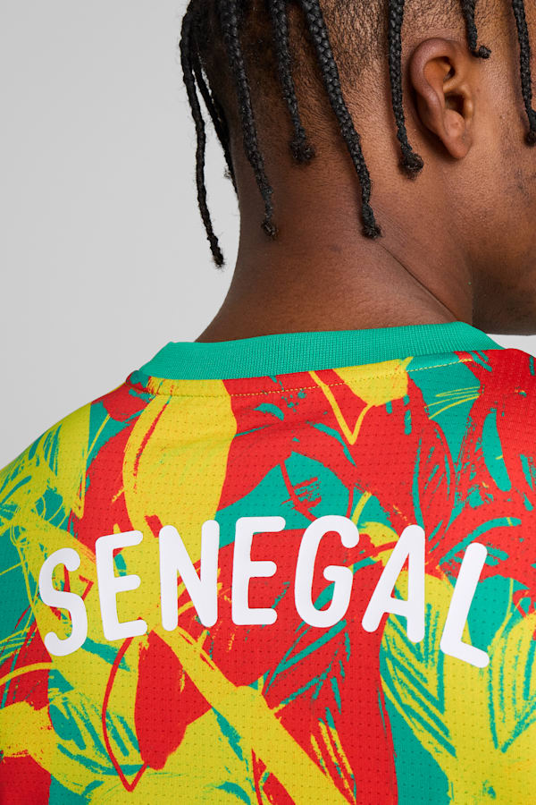 Senegal 2025 Pre-match Jersey Men, Sport Green-Faster Yellow-PUMA Red, extralarge