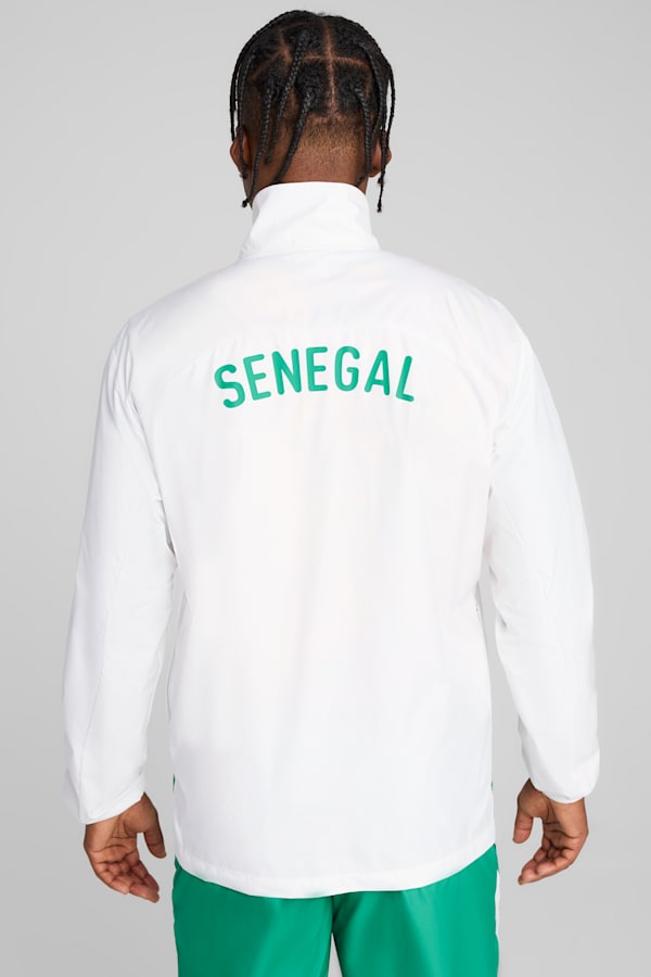 Senegal 2025 Pre-match Woven Jacket Men, PUMA White-Sport Green, extralarge