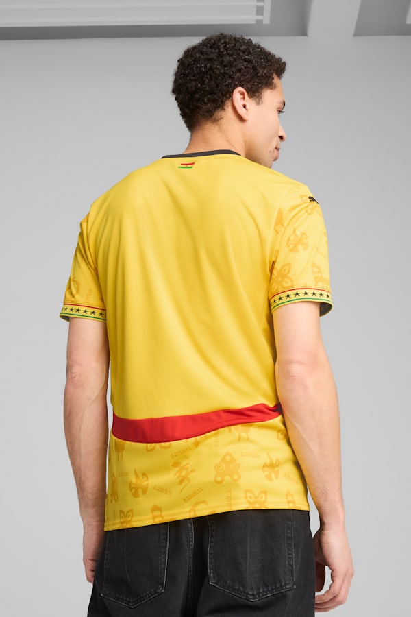 Ghana 2025 Away Jersey Men, Pelé Yellow-PUMA Black, extralarge