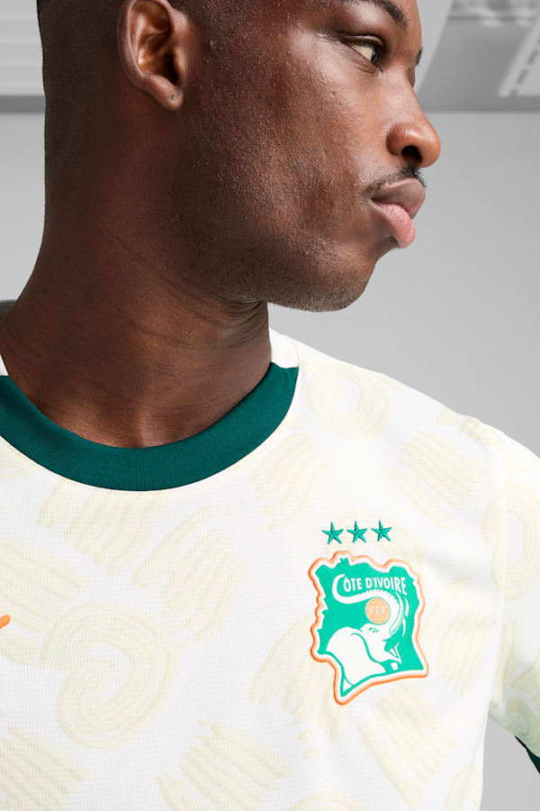 Côte d'Ivoire 2025 Away Jersey Men, PUMA White-Dark Myrtle, extralarge
