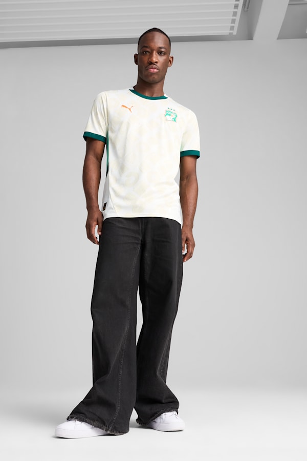 Côte d'Ivoire 2025 Away Jersey Men, PUMA White-Dark Myrtle, extralarge