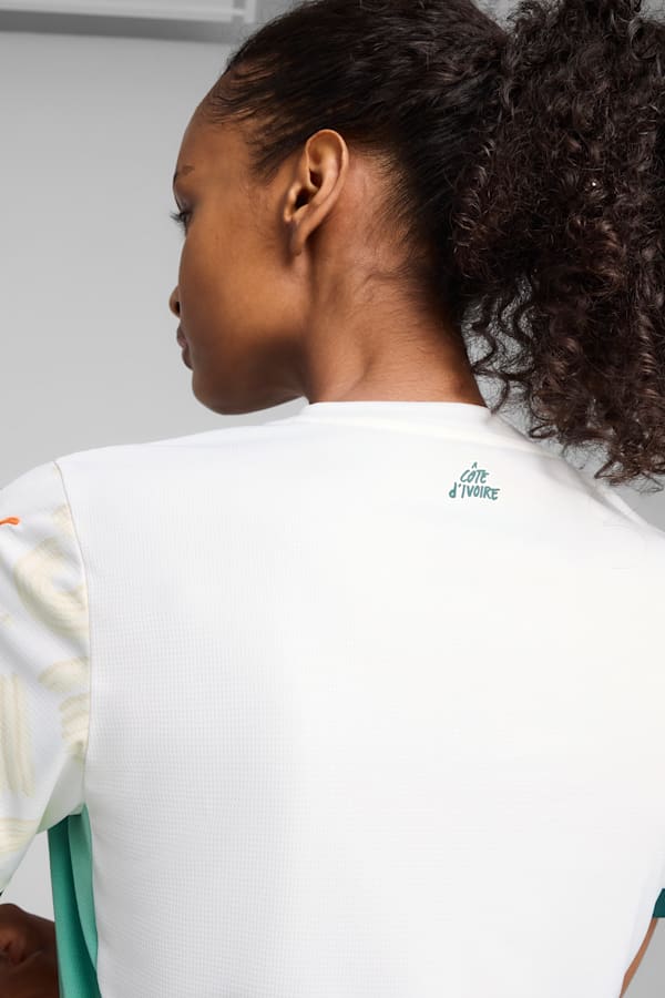 Côte d'Ivoire 2025 Away Jersey Women, PUMA White-Dark Myrtle, extralarge