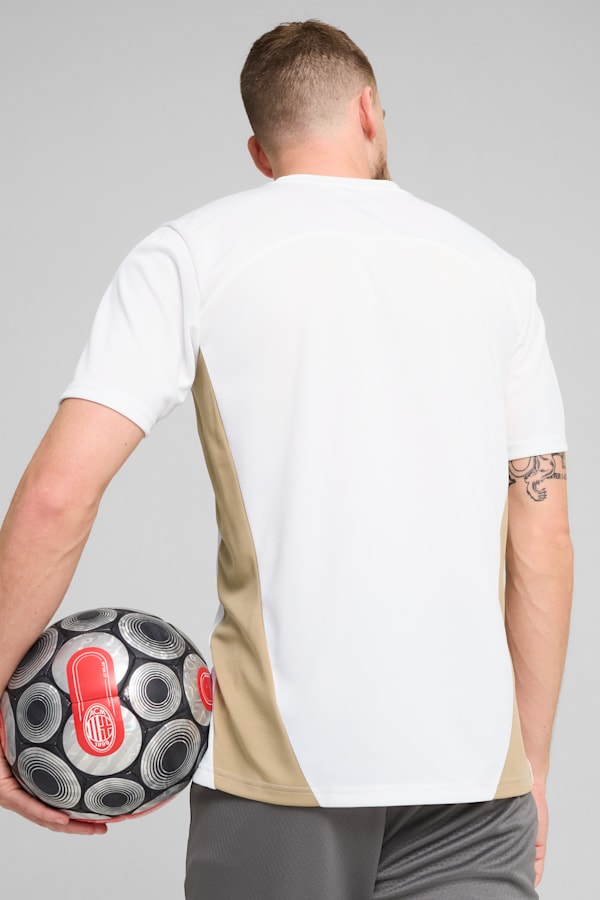 AC Milan Training Jersey Men, PUMA White-Matte Puma Gold, extralarge-GBR