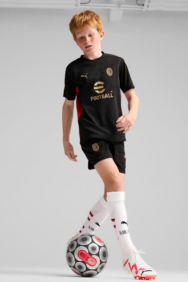 AC Milan Training Jersey Youth, PUMA Black-For All Time Red, extralarge