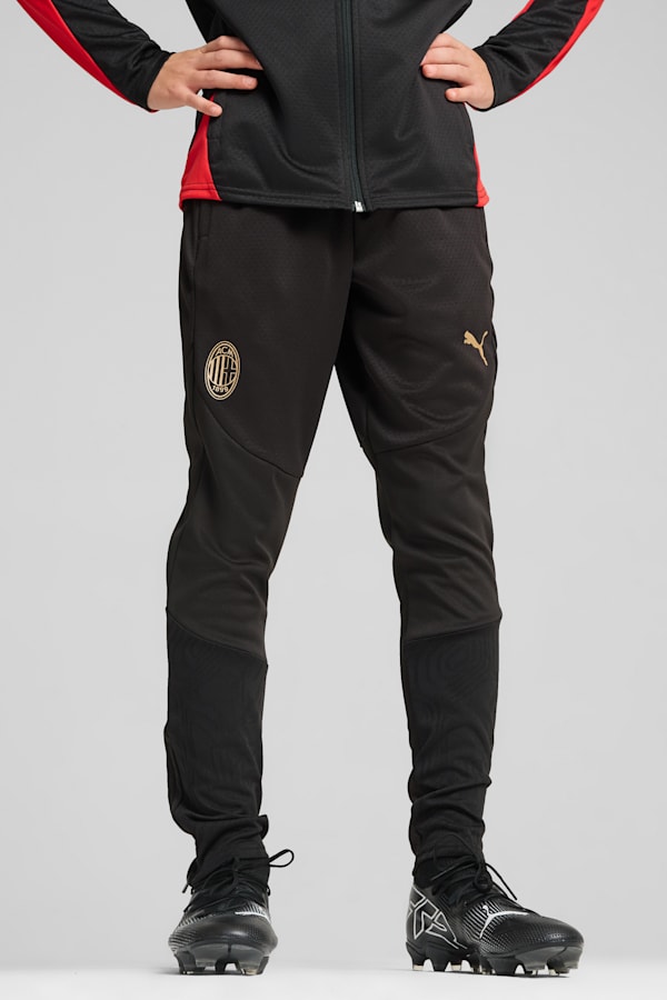 AC Milan Training Pants Youth, PUMA Black-For All Time Red, extralarge