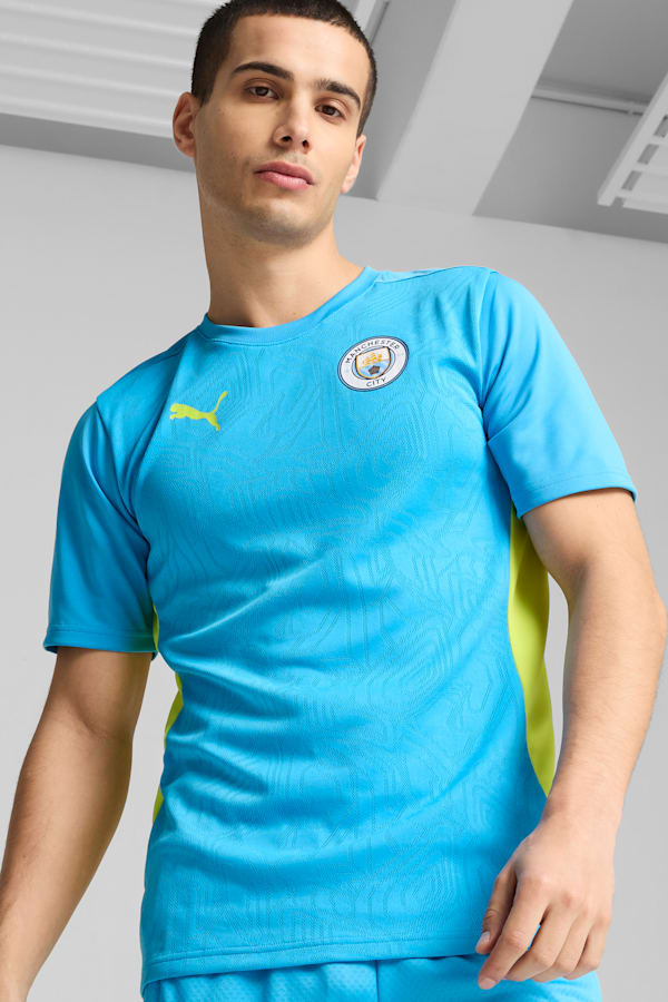 Manchester City Training Jersey Men, Magic Blue-Yellow Glow, extralarge