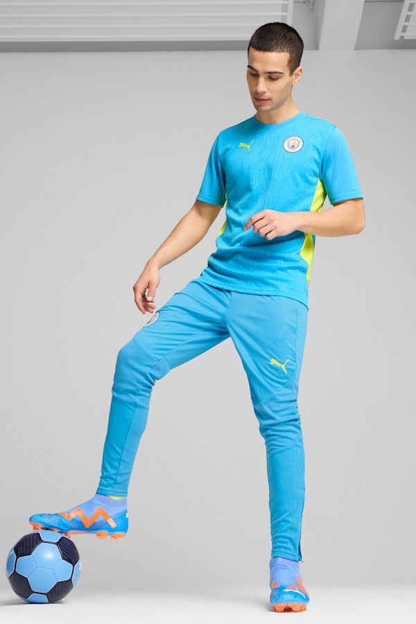 Manchester City Training Jersey Men, Magic Blue-Yellow Glow, extralarge