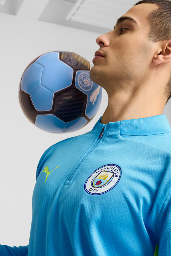 Manchester City Quarter-Zip Training Top Men, Magic Blue-Yellow Glow, extralarge