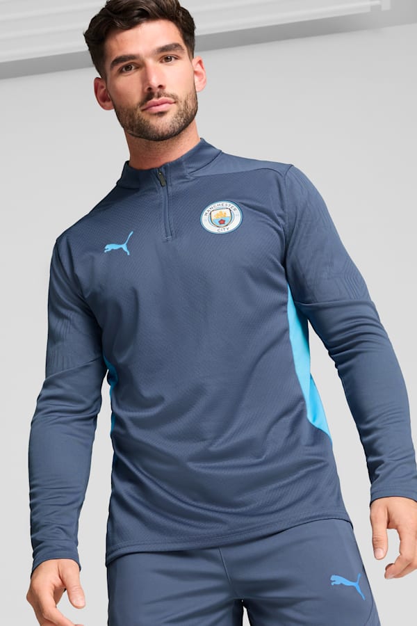 Manchester City Quarter-Zip Training Top Men, Inky Blue-Magic Blue, extralarge-GBR