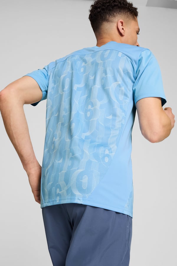 Manchester City Pre-match Short Sleeve Jersey Men, Team Light Blue-PUMA White, extralarge