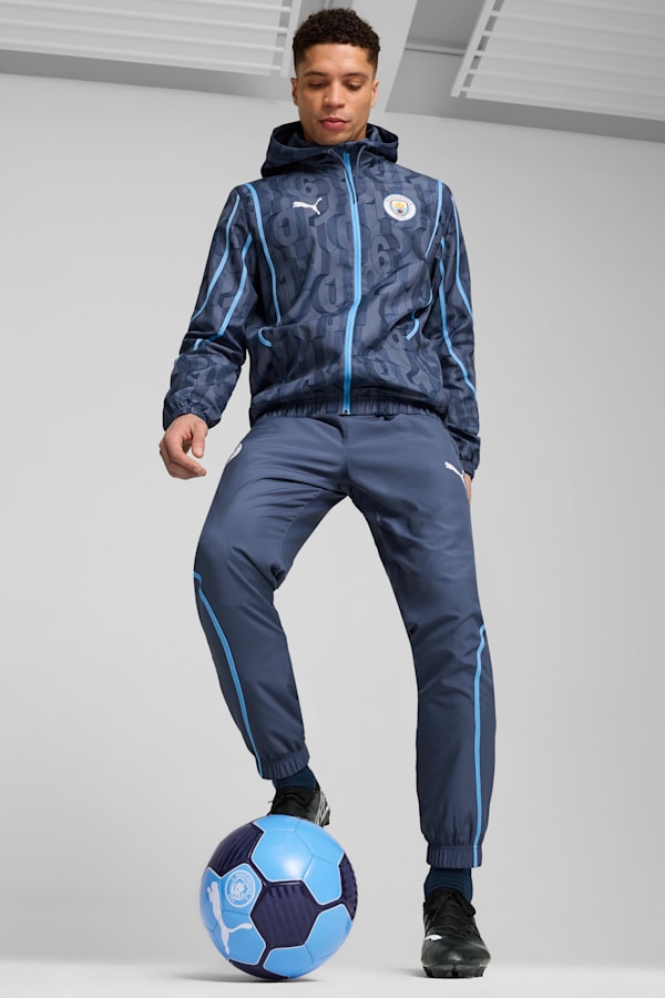 Manchester City Pre-match Woven Jacket Men, Inky Blue-Team Light Blue, extralarge