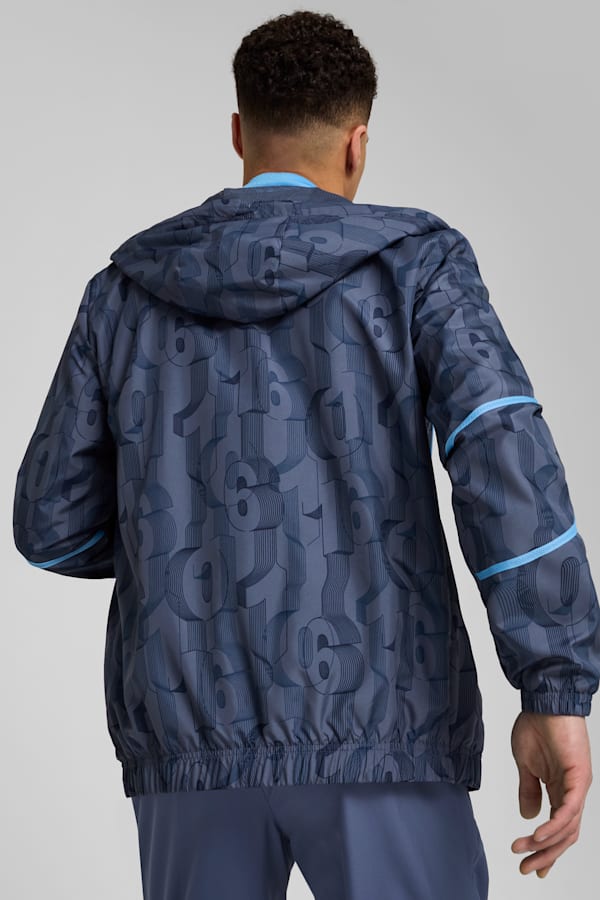 Manchester City Pre-match Woven Jacket Men, Inky Blue-Team Light Blue, extralarge